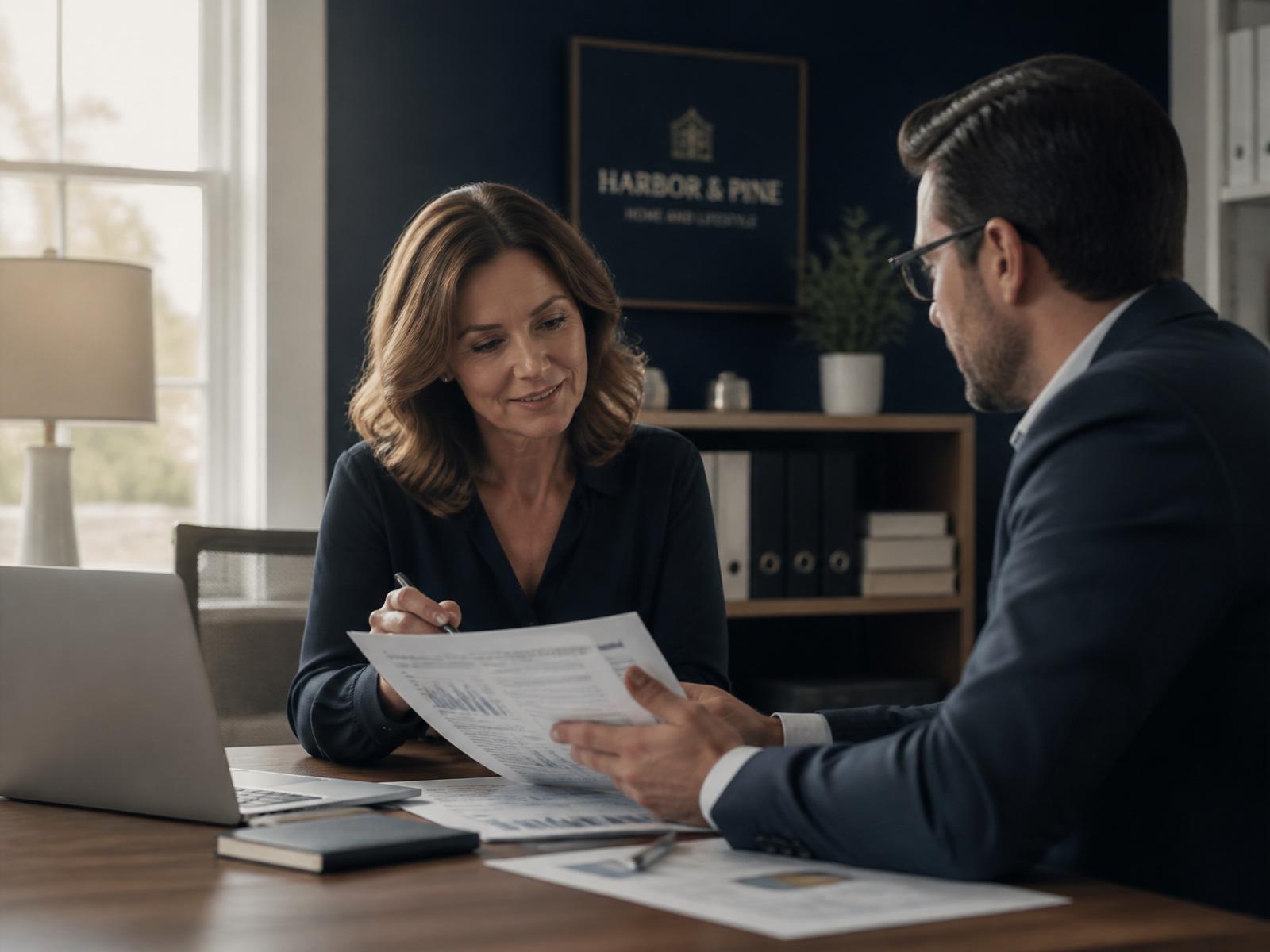 TaxOptix advisor reviewing tax documents with a small business owner